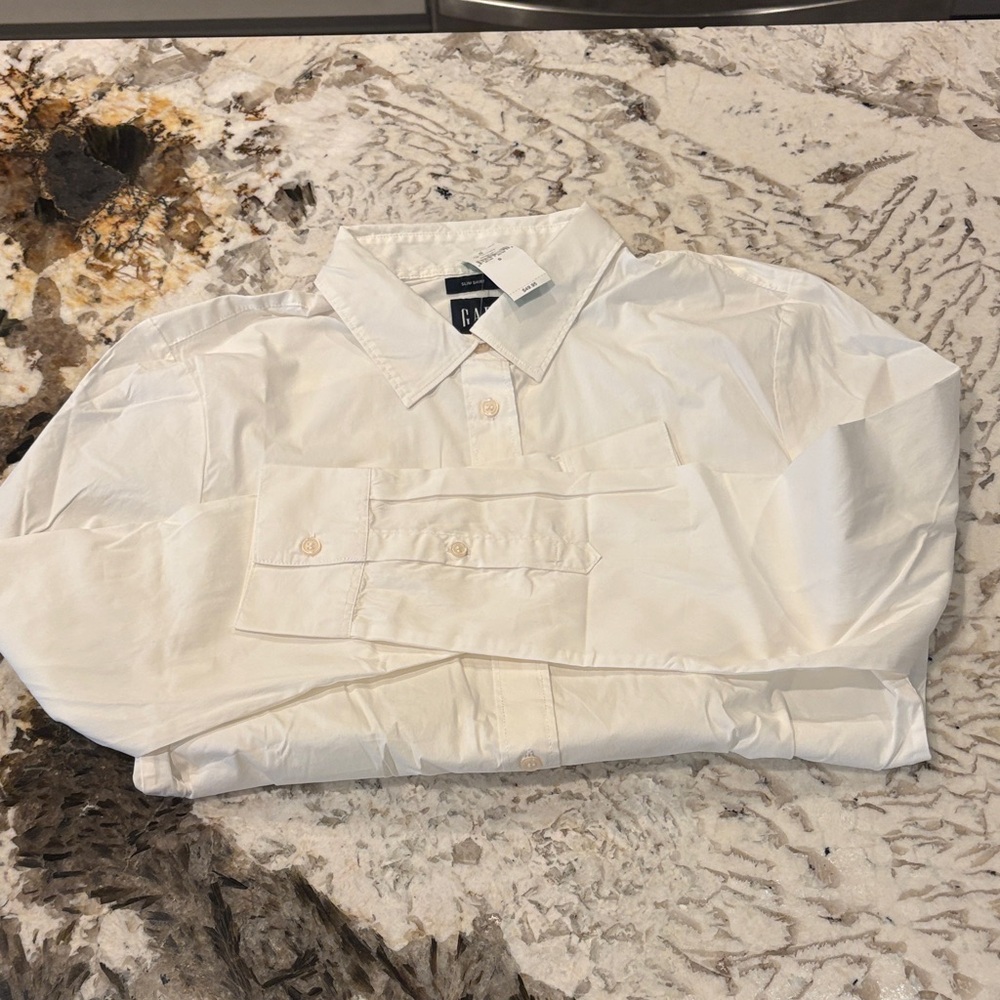 GAP Ivory Button-Up Shirt
